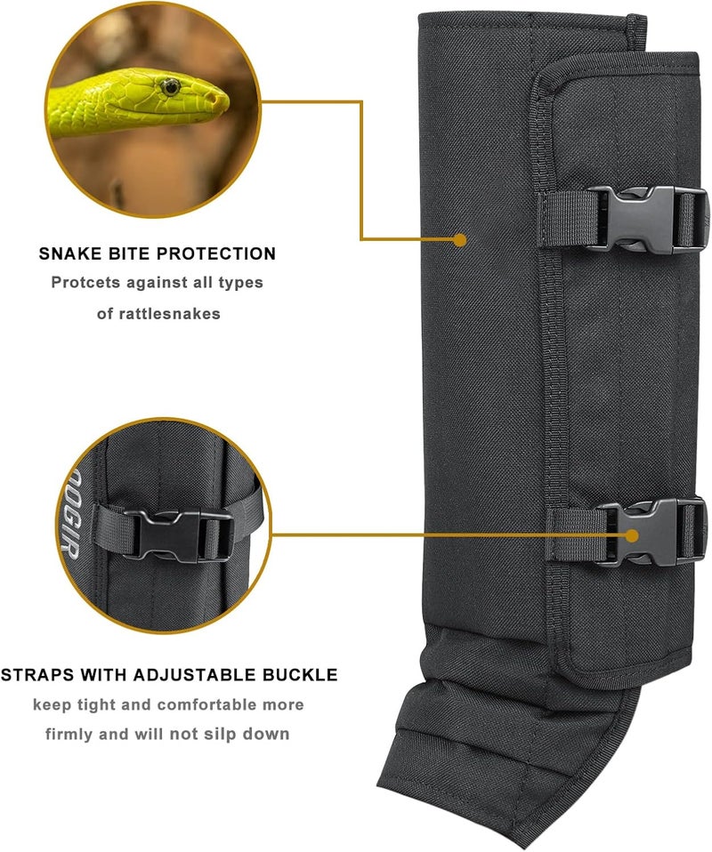 HUNTARMOR Snake Gaiters Leg Guards: Waterproof Snake Chaps for Hunting, Adjustable Leg Gaiter Snake Bite Protection for Lower Legs, Lightweight Flexible Design Snake Guards Fits Men & Women - Image 3
